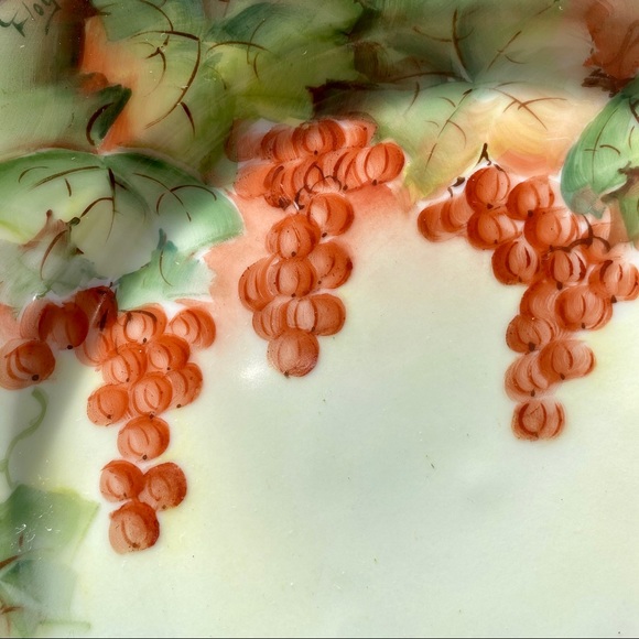 Peerless Bavaria 🍇 Antique Hand Painted 8½” Plate - Picture 4 of 9